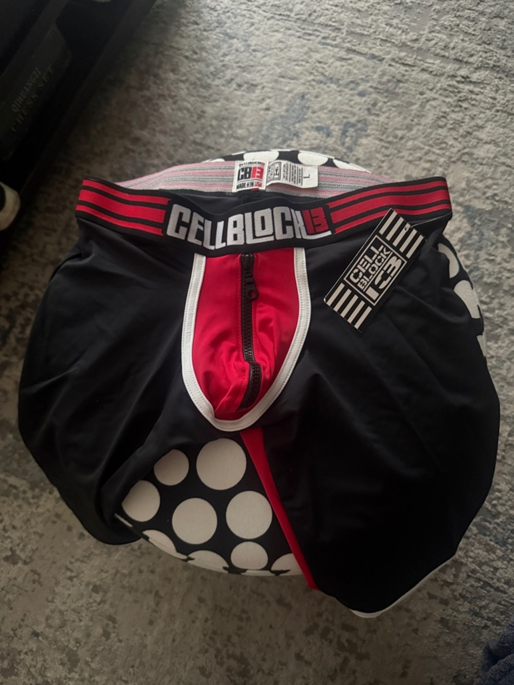 CellBlock 13 Men’s Performance Boxer Briefs - Black & Red